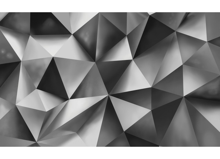 Fotobehang Vlies | Abstract, 3D | Grijs | 368x254cm (bxh)