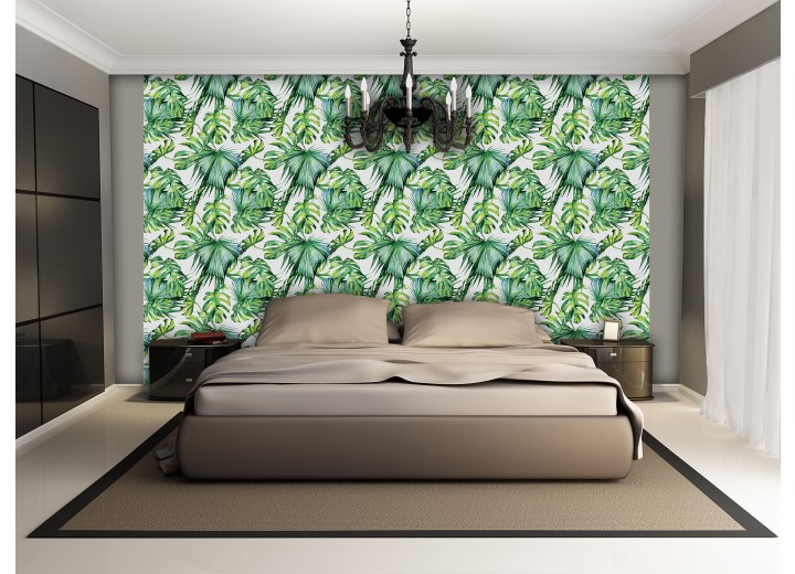 Fotobehang Vlies | Slaapkamer, Modern | Groen | 368x254cm (bxh)
