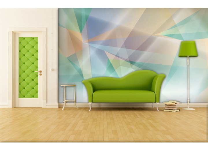 Fotobehang Vlies | Abstract | Groen, Geel | 368x254cm (bxh)