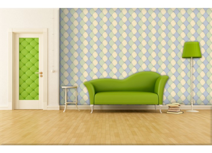 Fotobehang Abstract | Geel, Groen | 104x70,5cm