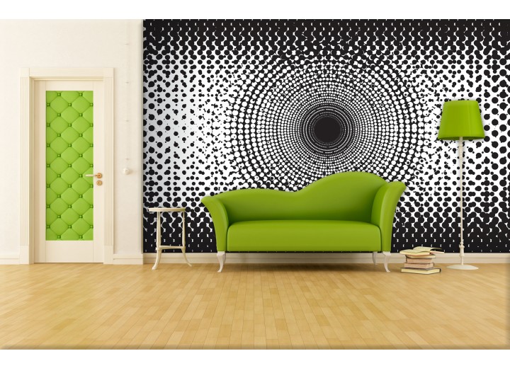 Fotobehang Abstract | Zwart, Wit | 104x70,5cm