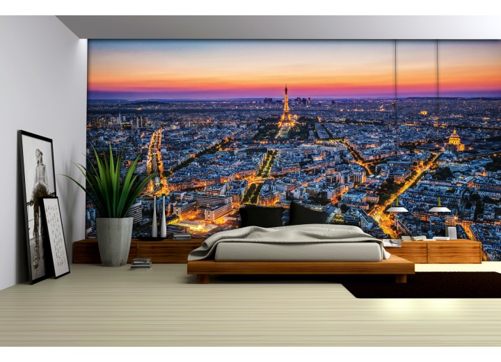 Fotobehang Parijs | Blauw | 208x146cm