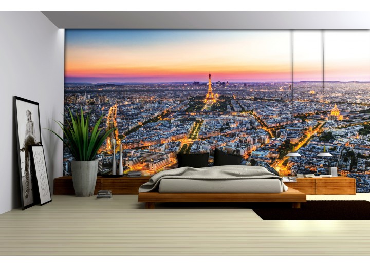 Fotobehang Vlies | Parijs | Geel | 368x254cm (bxh)