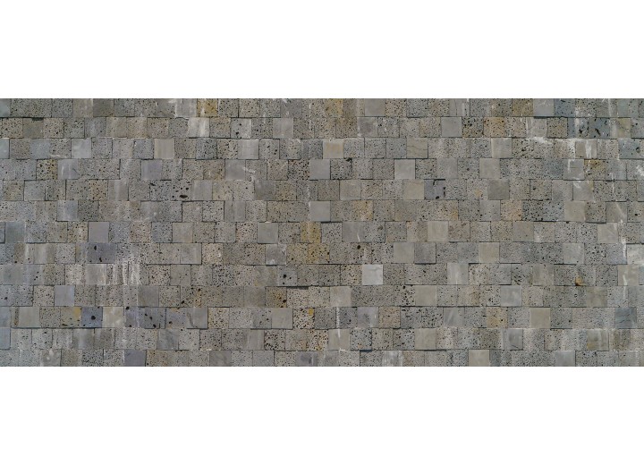 Fotobehang Stenen, Muur | Grijs | 250x104cm