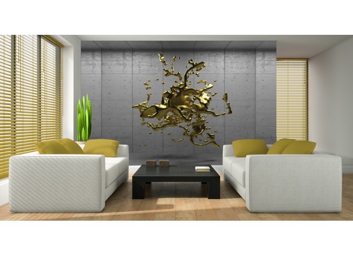 Fotobehang 3D, Design | Goud | 152,5x104cm