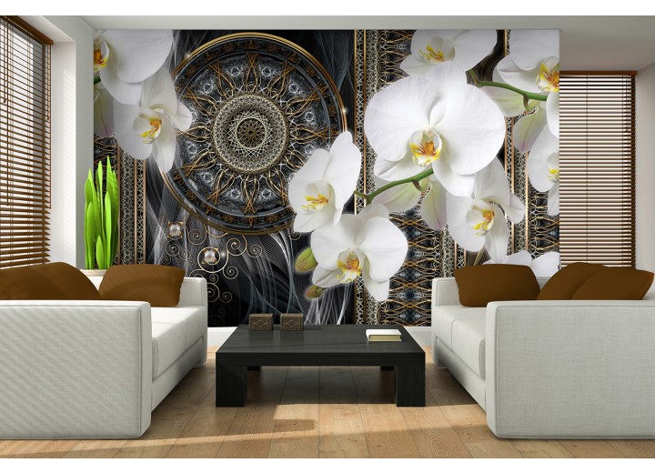 Fotobehang Klassiek, Orchidee | Wit | 104x70,5cm
