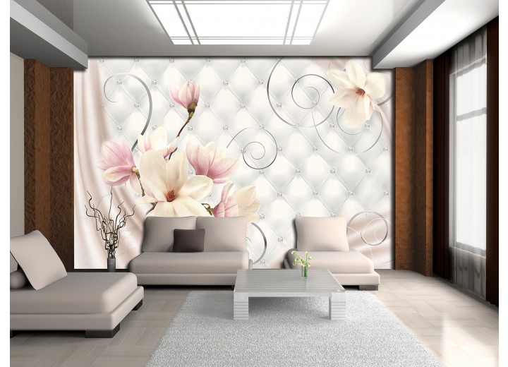 Fotobehang Vlies | Magnolia, Modern | Roze | 368x254cm (bxh)