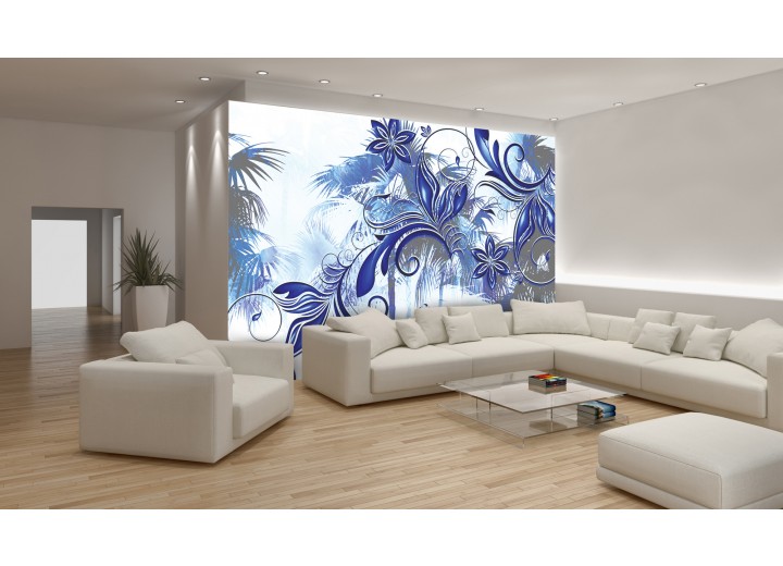 Fotobehang Abstract, Modern | Blauw | 152,5x104cm