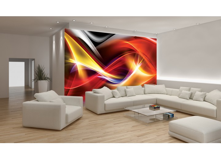 Fotobehang Abstract | Rood, Oranje | 152,5x104cm