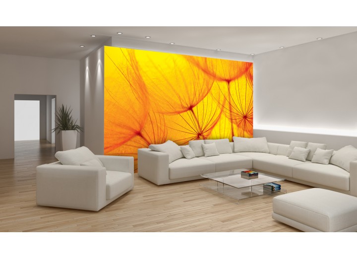 Fotobehang Papier Abstract | Geel, Oranje | 254x184cm