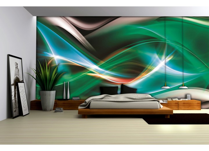 Fotobehang Abstract | Groen | 152,5x104cm