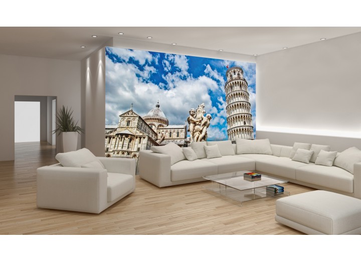 Fotobehang Vlies | Pisa | Blauw | 368x254cm (bxh)