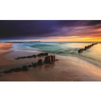 Fotobehang Strand, Zee | Grijs | 152,5x104cm