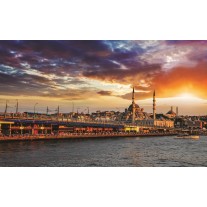 Fotobehang Stad | Oranje | 152,5x104cm