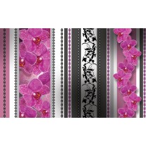 Fotobehang Papier Bloemen | Roze, Grijs | 254x184cm