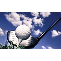 Fotobehang Golf | Blauw, Wit | 152,5x104cm