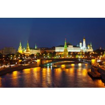 Fotobehang Papier Moscow, Stad | Oranje | 254x184cm