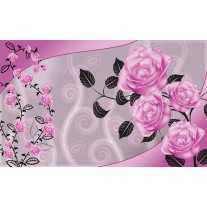 Fotobehang Rozen, Bloemen | Roze | 104x70,5cm
