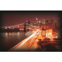 Fotobehang Papier New York | Oranje | 254x184cm