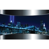 Fotobehang Skyline, Steden | Blauw | 152,5x104cm