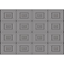 Fotobehang Design | Zwart, Wit | 152,5x104cm