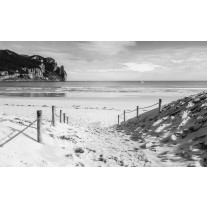 Fotobehang Strand, Zee | Grijs | 104x70,5cm