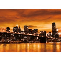 Fotobehang New York | Oranje | 152,5x104cm