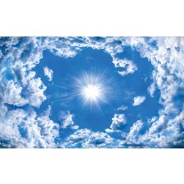Fotobehang Papier Lucht, Wolken | Blauw | 368x254cm