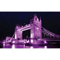 Fotobehang London | Paars | 152,5x104cm