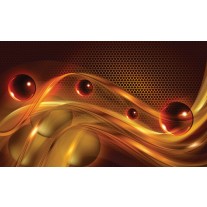 Fotobehang Design | Bruin, Oranje | 152,5x104cm