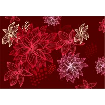 Fotobehang Bloemen | Rood | 152,5x104cm