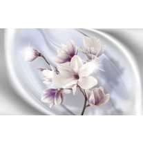 Fotobehang Papier Bloemen, Magnolia | Paars | 254x184cm