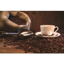 Fotobehang Koffie, Keuken | Bruin | 152,5x104cm