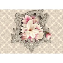 Fotobehang Papier Magnolia, Bloem | Crème | 254x184cm
