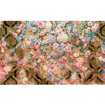 Fotobehang Bloemen, Klassiek | Roze | 152,5x104cm