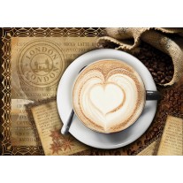 Fotobehang Papier Koffie, Keuken | Bruin | 254x184cm