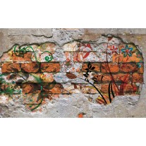 Fotobehang Graffiti | Oranje | 152,5x104cm