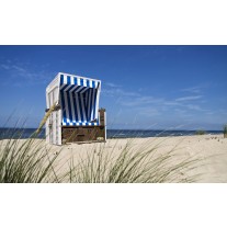 Fotobehang Papier Strand | Blauw | 254x184cm