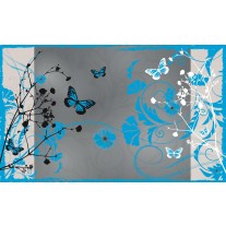 Fotobehang Bloemen | Blauw | 152,5x104cm