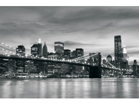 Fotobehang New York | Zwart, Wit | 208x146cm