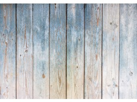 Fotobehang Vlies | Hout | Grijs, Blauw | 368x254cm (bxh)