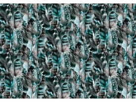 Fotobehang Vlies | Modern | Turquoise, Grijs  | 368x254cm (bxh)