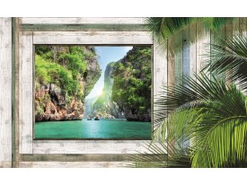 Fotobehang Natuur | Groen, Grijs | 104x70,5cm