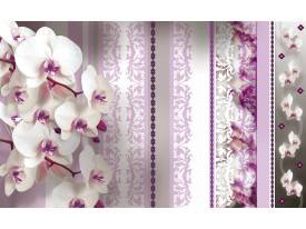 Fotobehang Bloemen, Orchideeën | Paars | 152,5x104cm