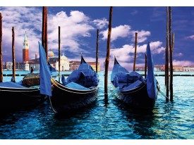 Fotobehang Vlies | Venetië, Stad | Blauw, Groen | 368x254cm (bxh)