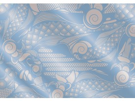 Fotobehang Papier Abstract | Blauw, Grijs | 368x254cm