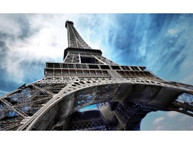 Fotobehang Vlies | Eiffeltoren | Grijs, Blauw | 368x254cm (bxh)