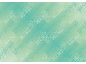 Fotobehang Papier Klassiek | Groen, Blauw | 254x184cm