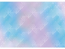 Fotobehang Papier Klassiek | Roze, Blauw | 254x184cm