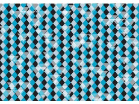 Fotobehang Papier Abstract | Blauw, Grijs | 254x184cm